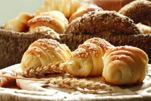 croissants and various bakery products